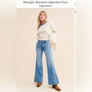 Vintage Wrangler high rise flared-leg  jeans 29x34